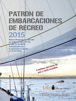 cover image of Patrón de embarcaciones de recreo PER